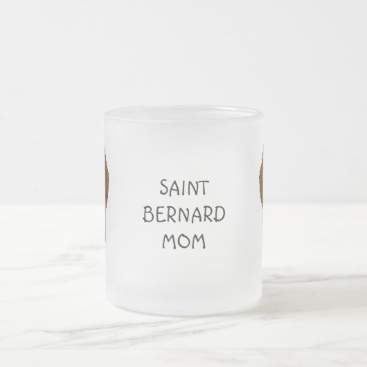 Große Nase Bernhardiner Mattglastasse (Mittel)