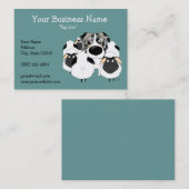 Große Nase blauer Merle Australier-Schäfer Visitenkarte (Vorne/Hinten)