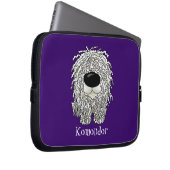 Große Nase Komondor Laptopschutzhülle (Vorne Rechts)