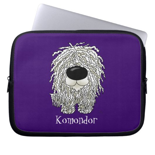 Große Nase Komondor Laptopschutzhülle (Vorderseite)
