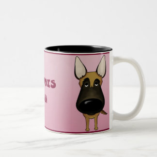 Große Nase Malinois Mama Zweifarbige Tasse