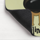 Große Nase Malinois Mousepad (Ecke)