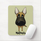 Große Nase Malinois Mousepad (Mit Mouse)