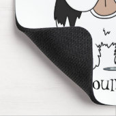 Große Nase Neufundland Mousepad (Ecke)