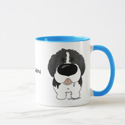 Große Nase Neufundland Tasse (Rechts)
