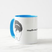 Große Nase Neufundland Tasse (Vorderseite Links)