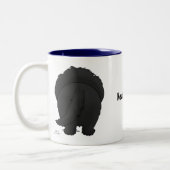 Große Nase Neufundland Zweifarbige Tasse (Links)