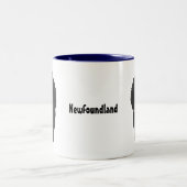 Große Nase Neufundland Zweifarbige Tasse (Mittel)