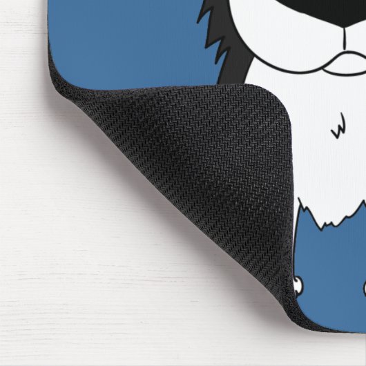Große Nasen-Border-Collie Mousepad (Ecke)
