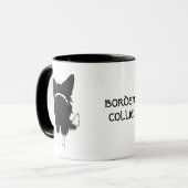 Große Nasen-Border-Collie Tasse (Vorderseite Links)