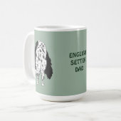 Große Nasen-englischer Setzer Kaffeetasse (Vorderseite Links)