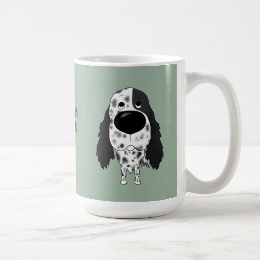 Große Nasen-englischer Setzer Kaffeetasse (Rechts)