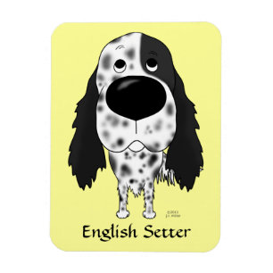 Große Nasen-englischer Setzer Magnet