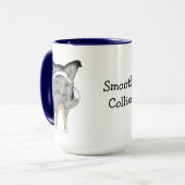 Große Nasen-glatter Collie Tasse (Vorderseite Links)