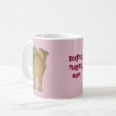 Große Nasen-Grenze Terrier Kaffeetasse (Vorderseite Links)
