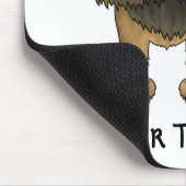Große Nasen-Grenze Terrier Mousepad (Ecke)