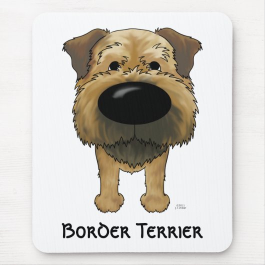 Große Nasen-Grenze Terrier Mousepad (Vorne)