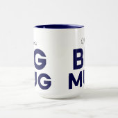 Große Navy-Tasse | Große Tasse | Script-Individuel (Zentrum)