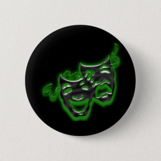 Große Neon Green Masks Mini-Taste Button