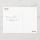 Große Neueröffnung Bäckerei Ankündigung für kleine Postkarte (Rückseite)