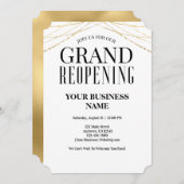 Große Neueröffnung der Imitat Gold Einladung (Vorne/Hinten)