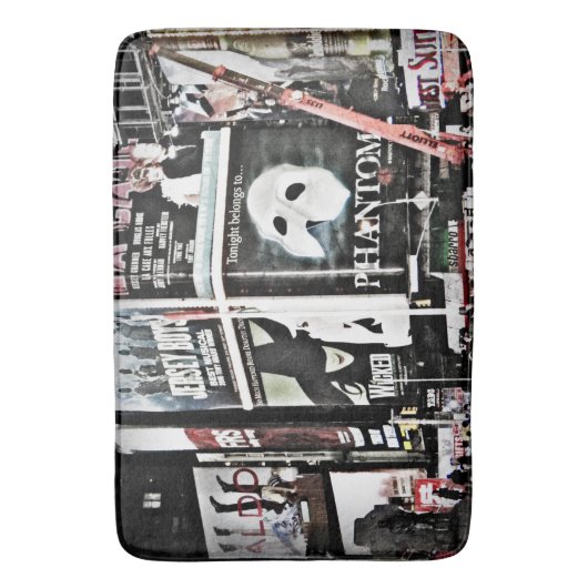 Große New York City Phantom Bath Mat Badematte (Vorderseite Vertikal)