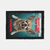 Größe nicht ...Angst tut! Aufkleber Fleecedecke (Vorderseite (Horizontal))