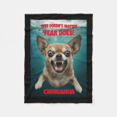 Größe nicht ...Angst tut! Aufkleber Fleecedecke (Vorderseite)