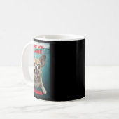 Größe nicht ...Angst tut! Aufkleber Kaffeetasse (Vorderseite Links)