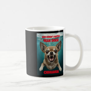 Größe nicht ...Angst tut! Aufkleber Kaffeetasse