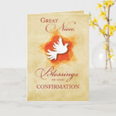 Große Nichte, bejahende Glückwünsche Segen Karte (Gelbe Blume)