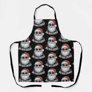 Große Nick-Energie Lustige Santa-Sonnenbrille Weih Schürze