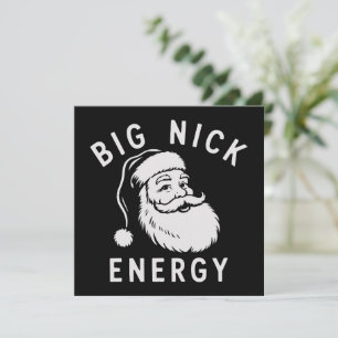 Große Nick Energie Lustiger Weihnachten Fetter Wei