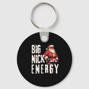 Große Nick Energie Lustiger Weihnachtsmann Weihnac Schlüsselanhänger