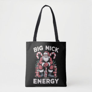 Große Nick Energie Lustiger Weihnachtsmann Weihnac Tasche