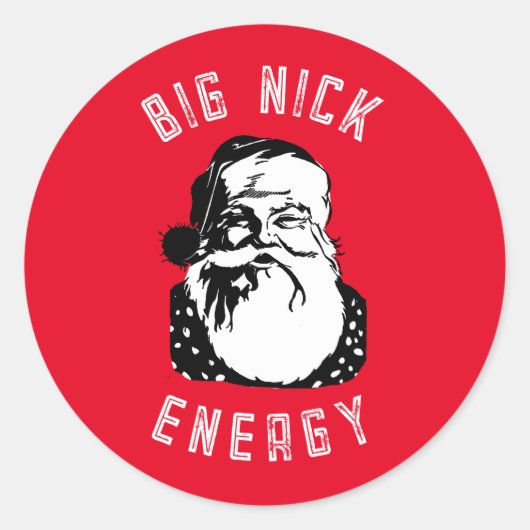 GROSSE NICK ENERGIE RUNDER AUFKLEBER (Vorderseite)
