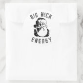 GROSSE NICK ENERGIE RUNDER AUFKLEBER (Tasche)