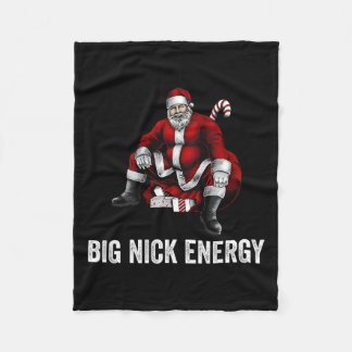 Große Nick Energie Spaß Santa Weihnachten 3 Fleecedecke
