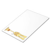 Große Niedliche Giraffe. Cartoon Animal. Notizblock (angewinkelt)