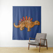 Große Niedliche Stegosaurus Kids Wall Hängt für Ra Wandteppich (Beispiel)