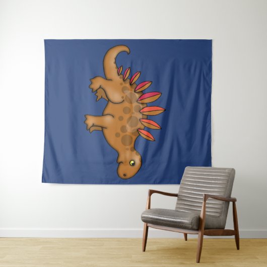 Große Niedliche Stegosaurus Kids Wall Hängt für Ra Wandteppich (Beispiel (Horizontal))
