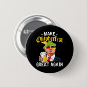 Große Nochmal Funny Pro Trump 2024 Button (Vorne & Hinten)