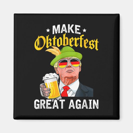 Große Nochmal Funny Pro Trump 2024 Magnet (Vorne)