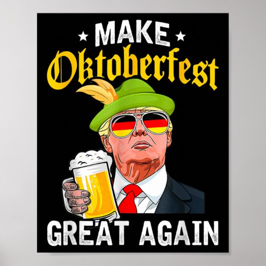 Große Nochmal Funny Pro Trump 2024 Poster (Vorne)