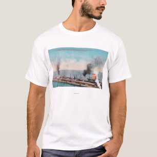 Große Norddock-Ansicht, SS Dakota und T-Shirt