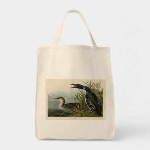 Große Nordtaucher Loon Audubon Birds of America Tragetasche