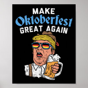 Große Note lustige Trump Drink Bier Tasse Geschenk Poster