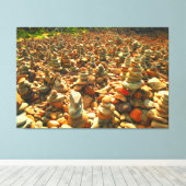 GROSSE OCEAN STONES 40x60 Leinwanddruck (Insitu (Holzboden))