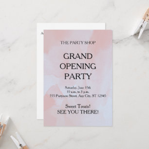 Große Öffnung des Geschäfts Einladung