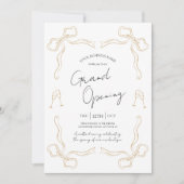 Große Öffnung Hand gezeichnet einzigartig Moderne Einladung (Vorderseite)